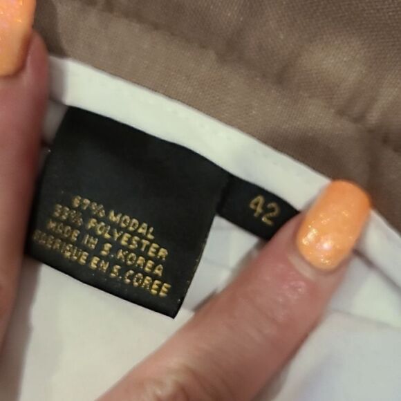 Ben Hogan mens tan suade soft golf shorts size 42 - Picture 3 of 6